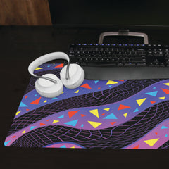 Wavy Triangles Extended Mousepad - Inked Gaming - HD - Lifestyle2 - XL