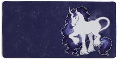 Galaxy Unicorn Extended Mousepad - InvertSilhouette - Mockup - XL