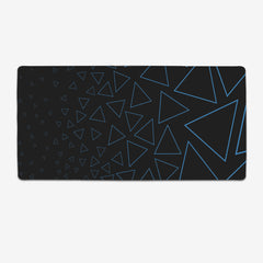 Abstract Triangular Extended Mousepad - JerenVids - Mockup - Darkness