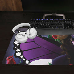 Sugar Skull Rose Garden Extended Mousepad