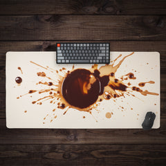 Coffee Spill Extended Mousepad