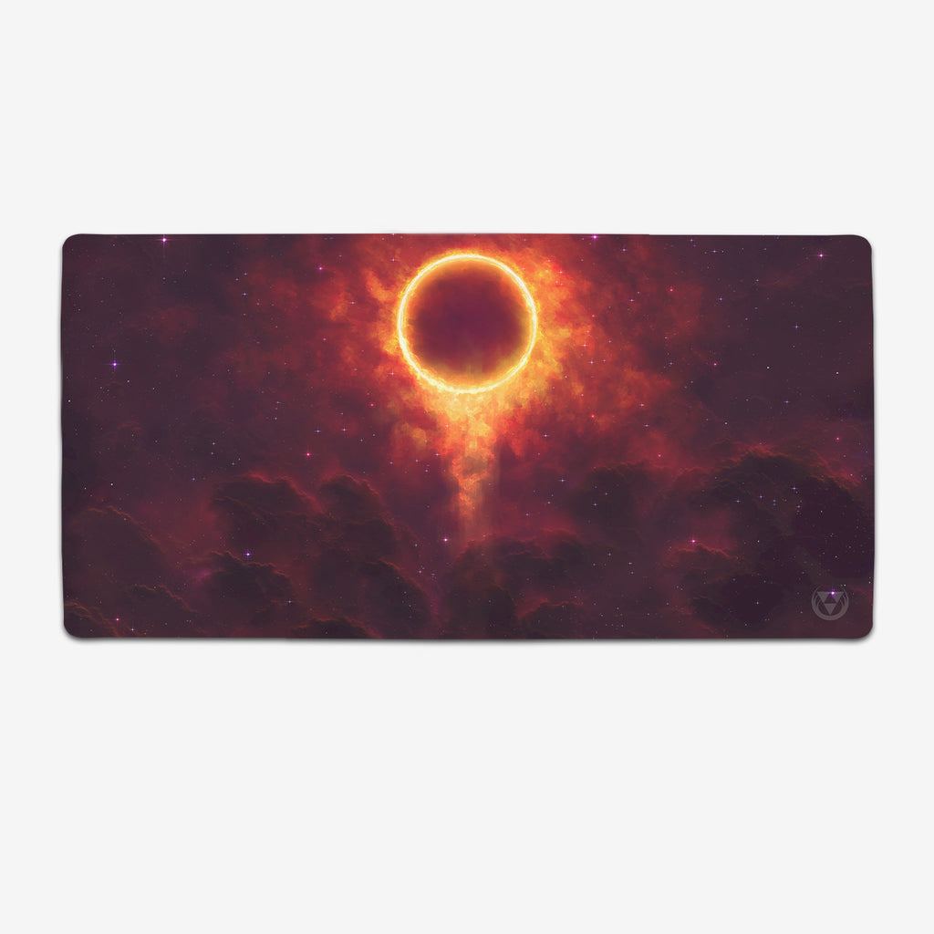 Cosmic Blood Eclipse XL Extended Mousepad - Martin Kaye - Mockup - XL