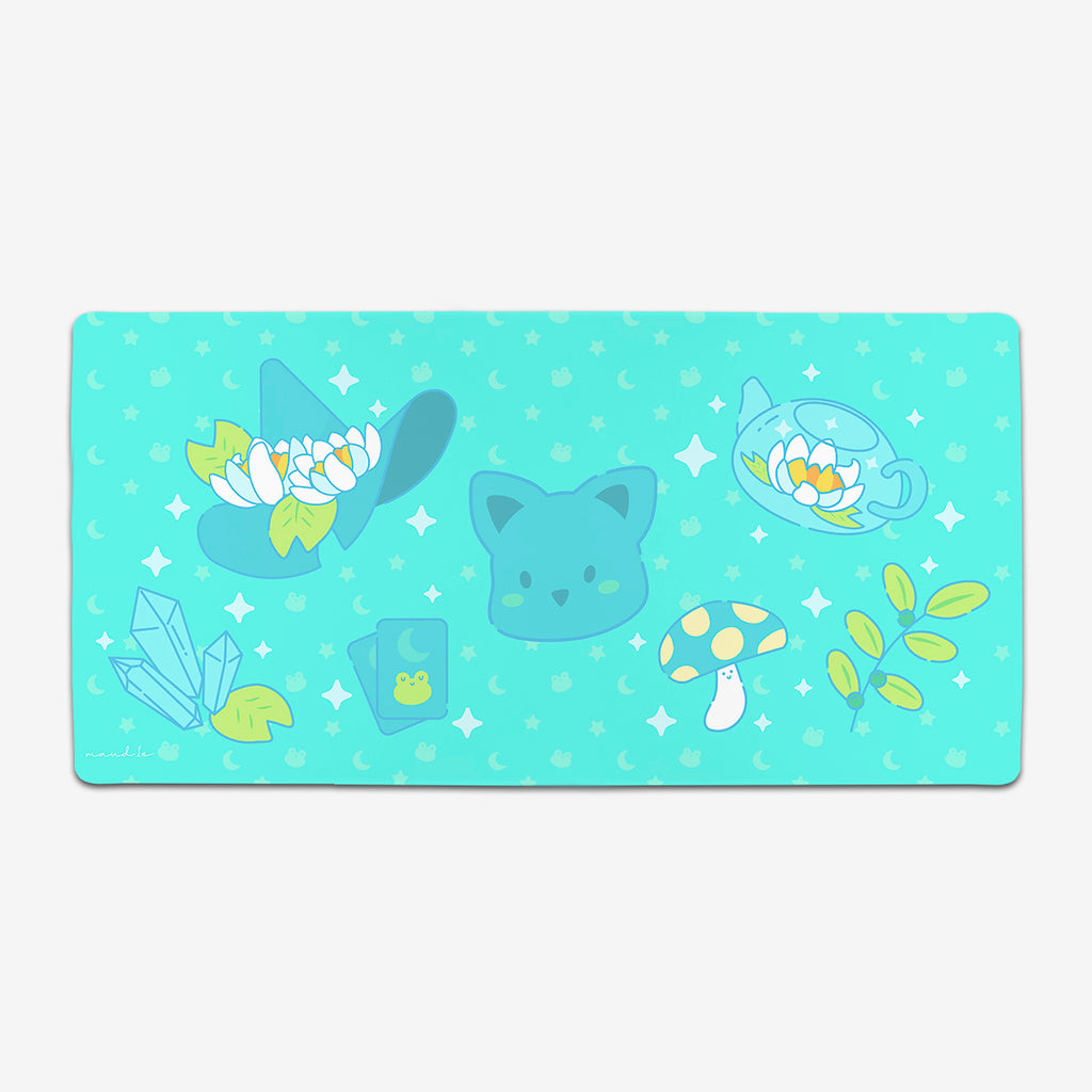 Magical Mint Lily Extended Mousepad - Maud1e - Mockup - XL