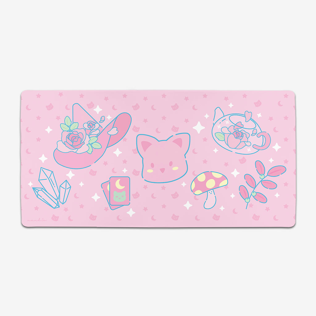 Magical Pink Rose Extended Mousepad - Maud1e - Mockup - XL
