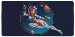 Astro Woman Extended Mousepad - Michael Dashow - Mockup - XL