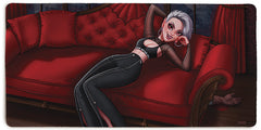Reclining Vampire Extended Mousepad - Michael Dashow - Mockup - XL