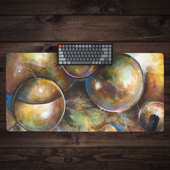 Static Bubbles Extended Mousepad