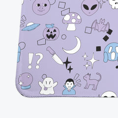 Spooky Emoji Pattern Extended Mousepad