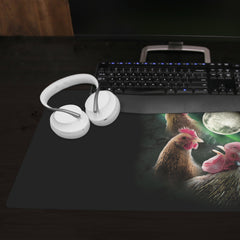 Chicken Moon Extended Mousepad