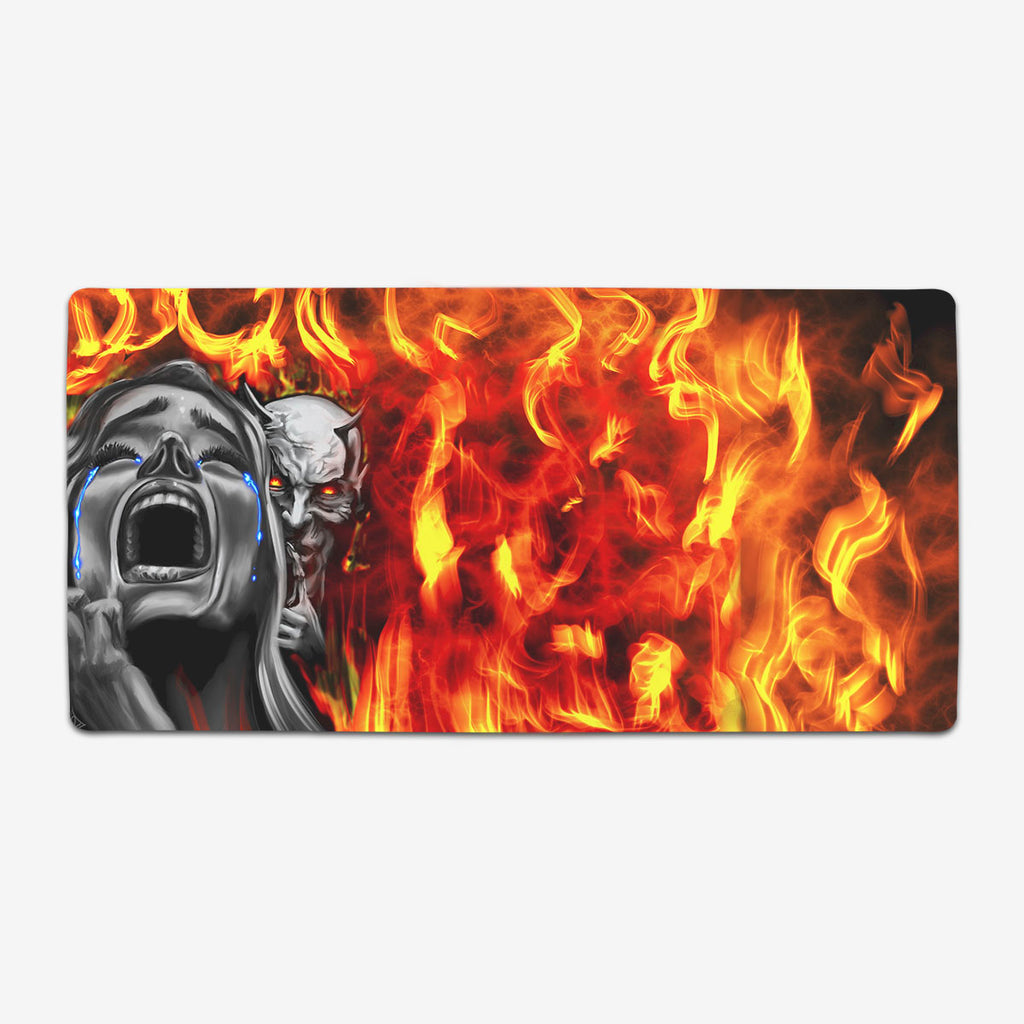Twisted and Tormented Extended Mousepad - Shawnsonart - Mockup - XL