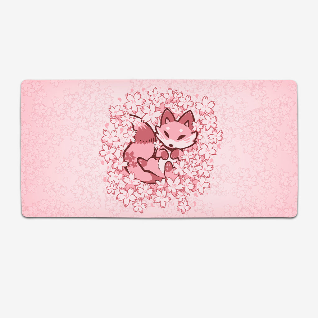 Cherry Blossom Fox Extended Mousepad