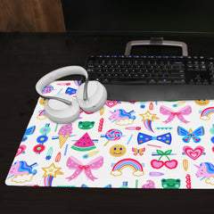 Happy Place Hair Clips Extended Mousepad