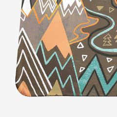 Maximalist Mountain Maze Extended Mousepad