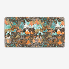 Maximalist Mountain Maze Extended Mousepad
