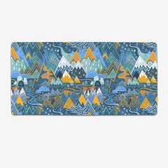 Maximalist Mountain Maze Extended Mousepad