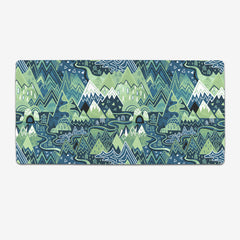 Maximalist Mountain Maze Extended Mousepad