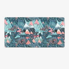 Maximalist Mountain Maze Extended Mousepad