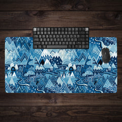 Maximalist Mountain Maze Extended Mousepad