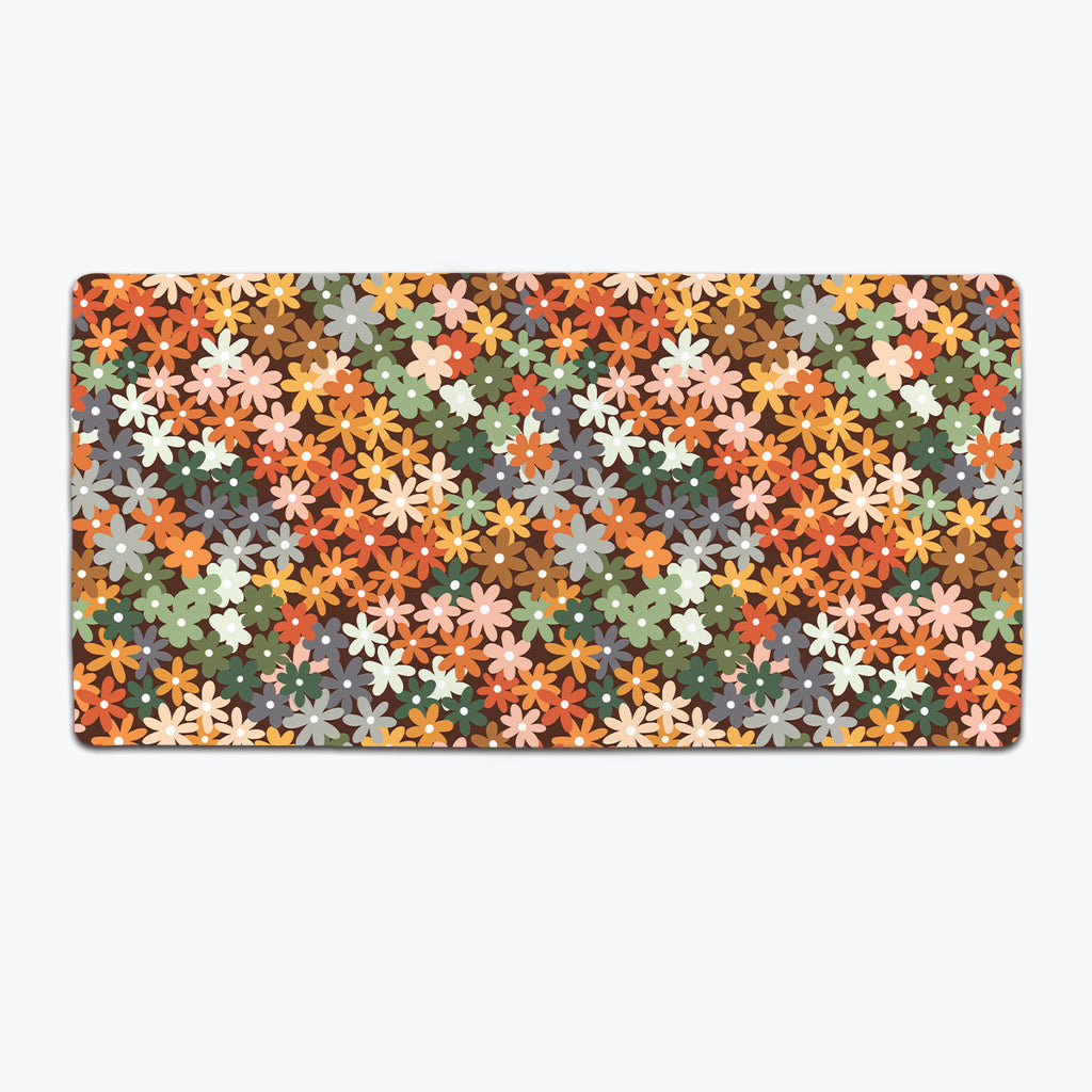 Ombre Flower Field Extended Mousepad