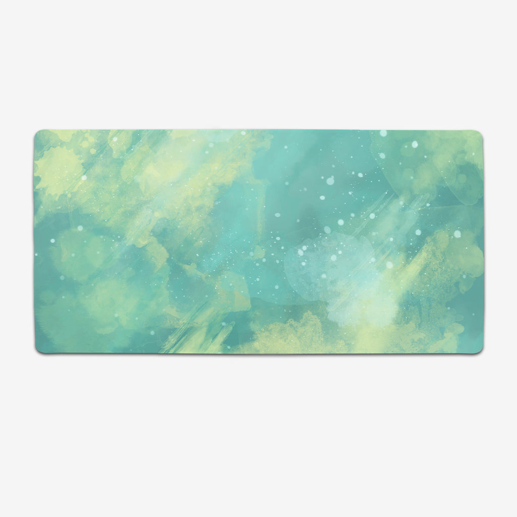 Where Oceans Lie by Valiant Areth. Green and blue abstract watercolor.