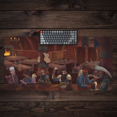 Adventurers In The Unseen Servants Tavern Extended Mousepad