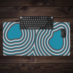 Blue Papercut XL Extended Mousepad