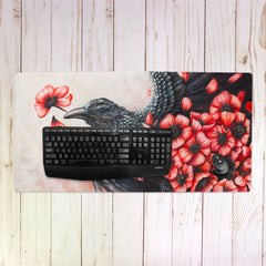 Painted Leaves Extended Mousepad