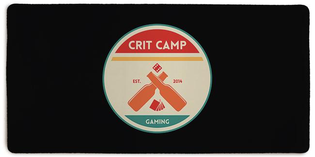 Crit Camp Black Extended Mousepad - Crit Camp Gaming - Mockup - XL