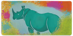 Neon Rhino Extended Mousepad - Sykres - Mockup - XL