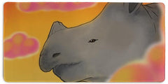 Rhino Sunset Extended Mousepad - Diddynarcon - Mockup - XL
