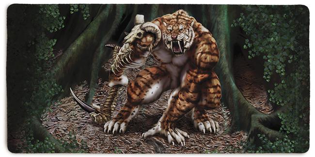 Saber Tiger Extended Mousepad - Karl A. Nordman - Mockup - XL