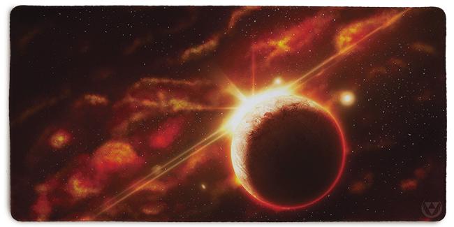 Crimson Sea Extended Mousepad - Martin Kaye - Mockup - XL