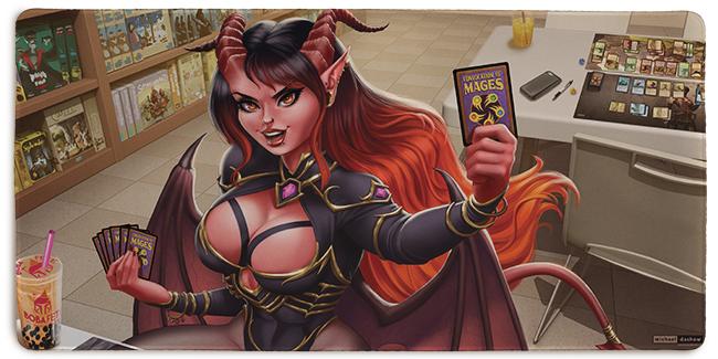Magic Succubus Extended Mousepad – Inked Gaming