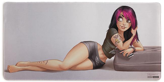 She Games Extended Mousepad - Michael Dashow - Mockup - XL