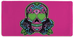 Candy Skull Extended Mousepad - Reaperofhugs42 - Mockup - XL