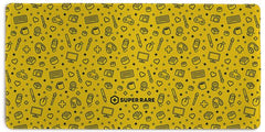Super Rare All Over Extended Mousepad - Super Rare - Mockup - XL - Gold