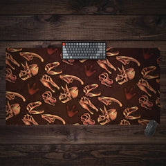Dinosaur Fossils Extended Mousepad