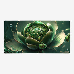 Emerald Lotus Extended Mousepad