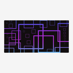 Matrix Of Squares Extended Mousepad - Carbon Beaver - Mockup - XXL - Purple