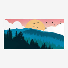Redwood Forest Extended Mousepad - Carbon Beaver - Mockup - XXL