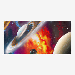 Fiery Space Extended Mousepad