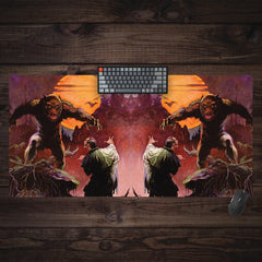 Wolfman and Dracula Extended Mousepad