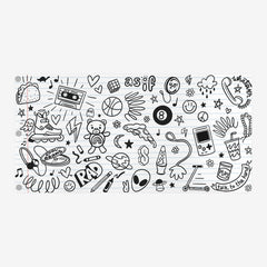 Doodles Extended Mousepad