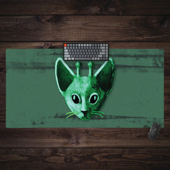 Extrapurrestrial Kitteh Extended Mousepad