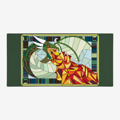 Fire Breathing Glass Dragon Extended Mousepad