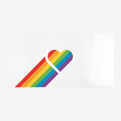 Pride Heart Extended Mousepad