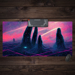 Stoic Space Columns Extended Mousepad