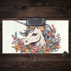 Unicorns and Roses Extended Mousepad