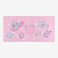 Magical Pink Rose Extended Mousepad - Maud1e - Mockup - XXL