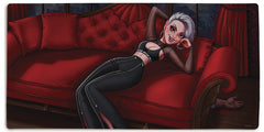 Reclining Vampire Extended Mousepad - Michael Dashow - Mockup - XXL